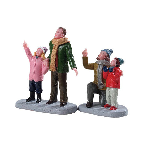 LEMAX People Admiring Fireworks, set of 2 #92770